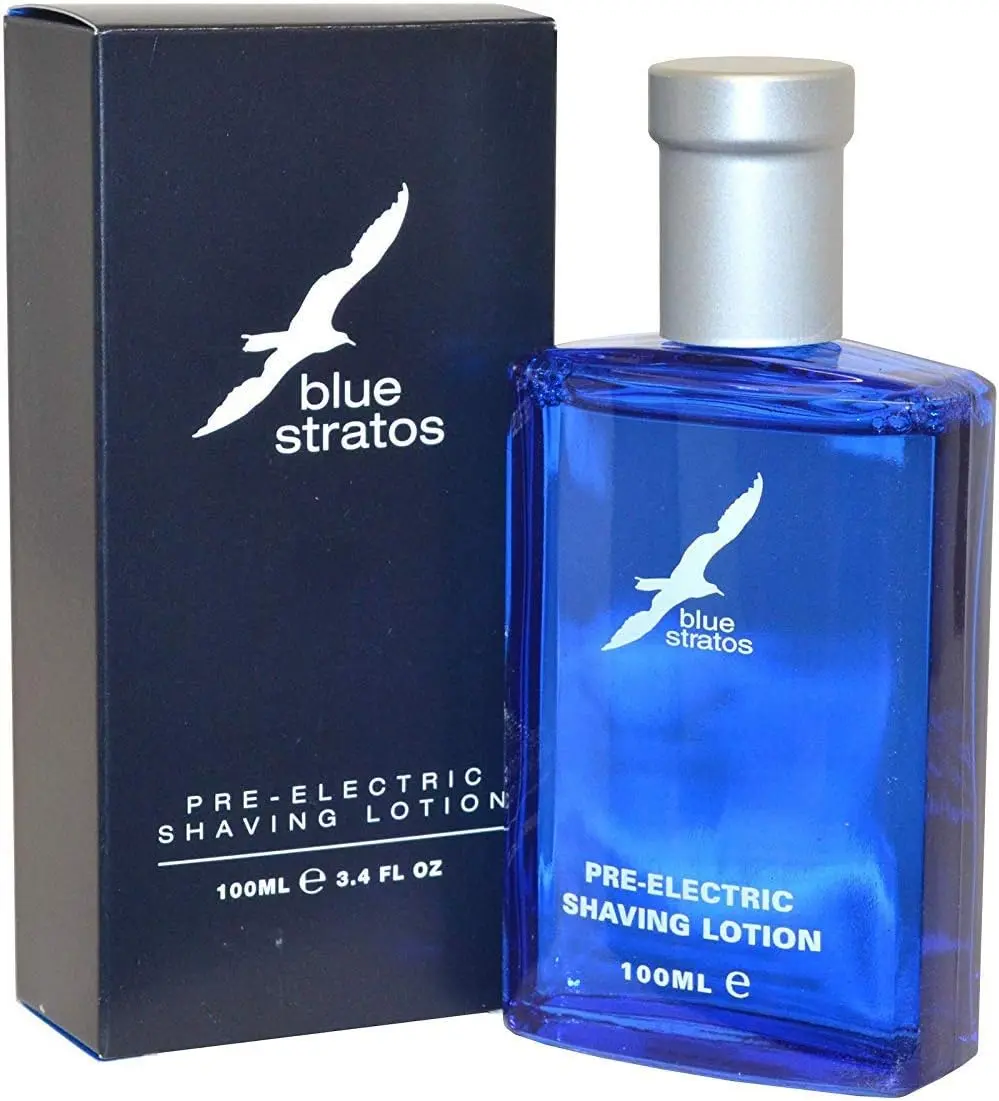 Blue Stratos Pre Electric Shaving Lotion